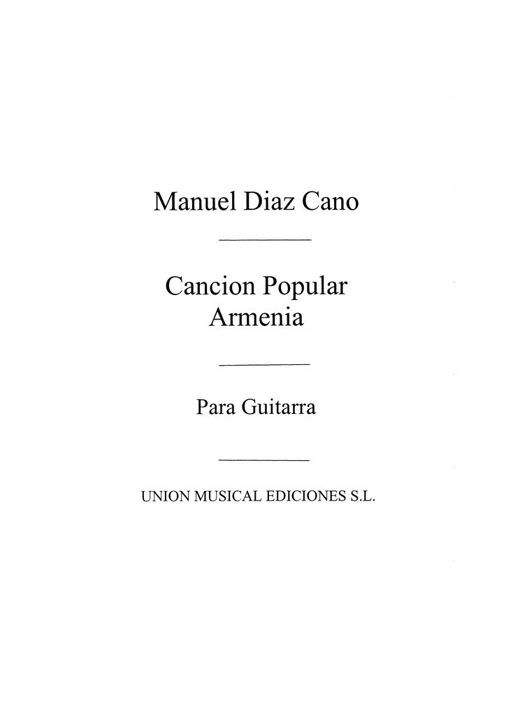 Cancion Popular Armenia